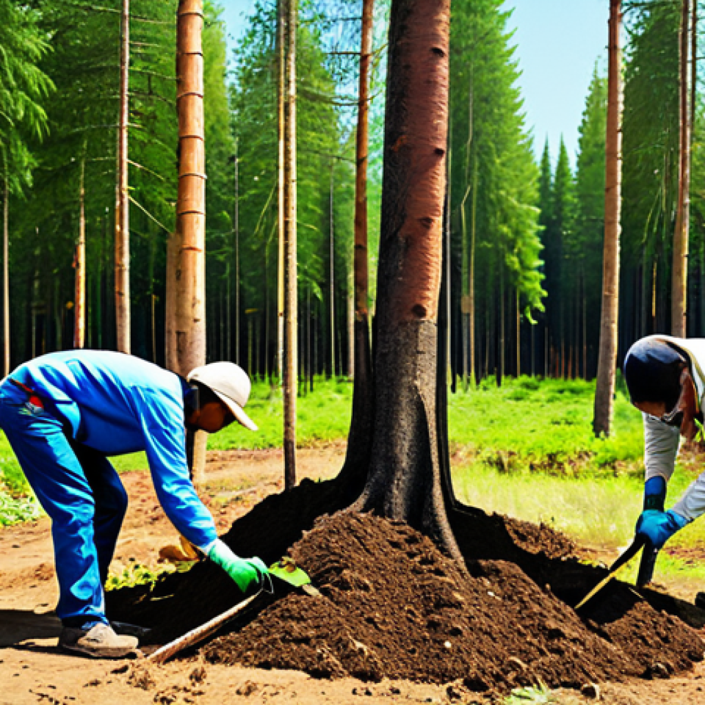 환경학 이론 필수 개념 - Climate Change Awareness**

"A group of diverse people planting trees in a deforested area, wearing ...
