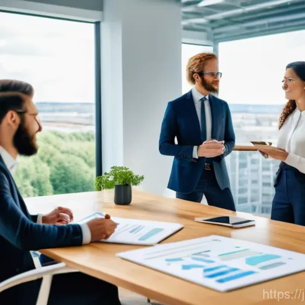 환경 관련 취업박람회 정보 - **Prompt for "Green Recovery & ESG Leadership":**
    "A diverse team of five young professionals (t...