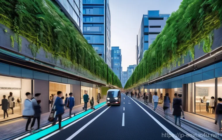 환경공학 실무 프로젝트 - **"A breathtaking, panoramic view of a futuristic offshore wind farm located off the coast of Japan ...