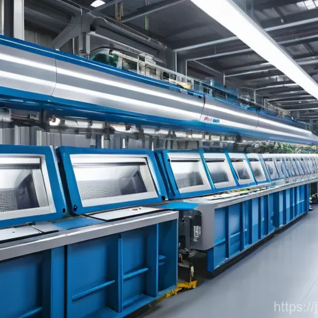 환경공학 이론 기초 - **Prompt:** A futuristic, bright, and clean waste-to-resource transformation facility. The scene fea...